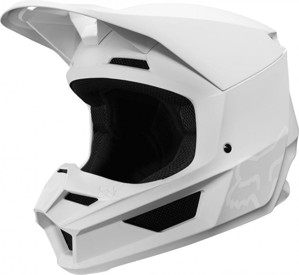 Мотошлем кроссовый Fox V1 Matte Helmet White