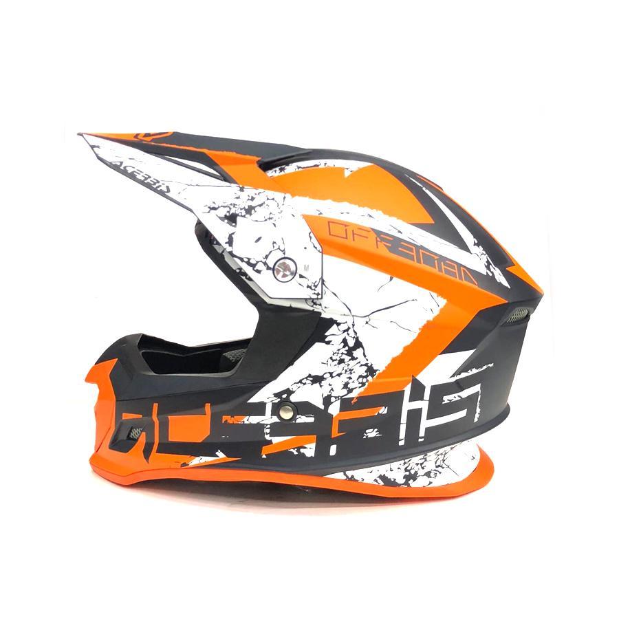 Шлем кросс ACERBIS PROFILE 4 ORANGE/WHITE