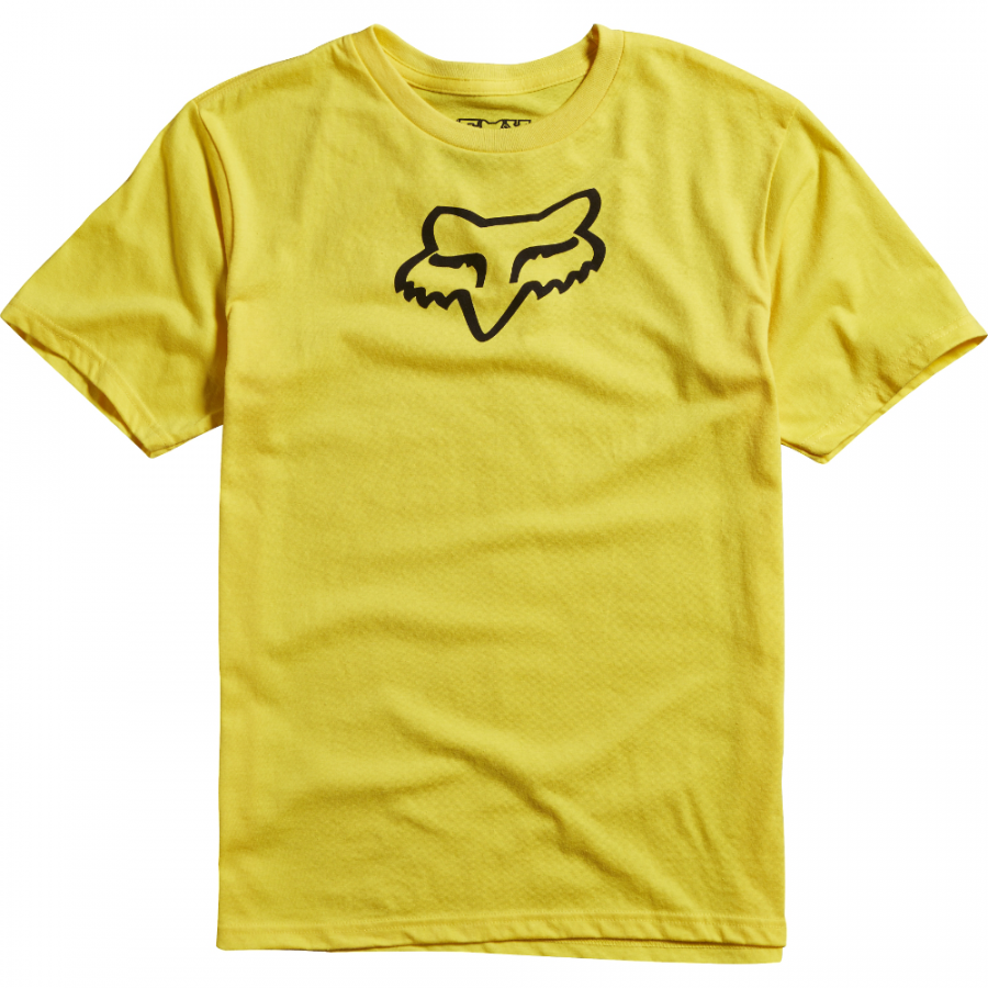 Футболка подростковая Fox Youth Legacy SS Tee Yellow